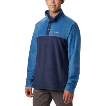 Columbia Steens Mountain Half Snap Fleece, Pullover Azul Marino Azules Para Hombre | 937805-OKC